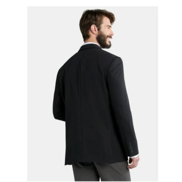 George Men’s & Big Men’s Suit Jacket, Size Small, Black - Picture 3 of 4